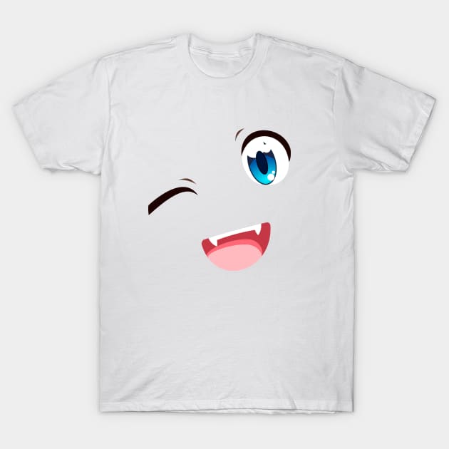 Anime wink T-Shirt by Qwerty